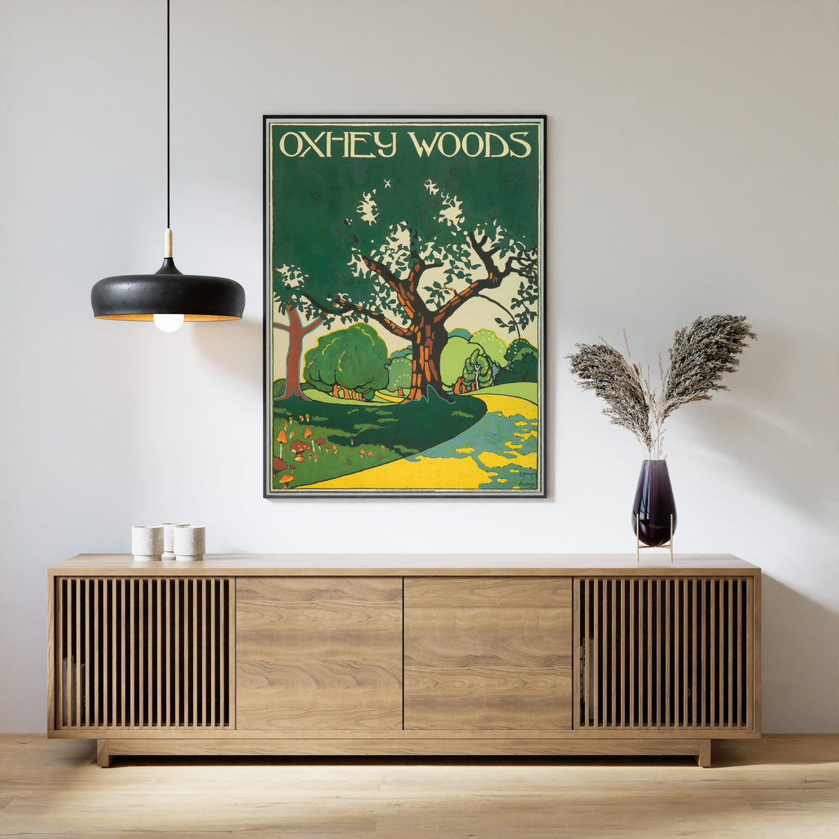 Edward McKnight Kauffer — Oxhey Woods | Vintage Poster Print