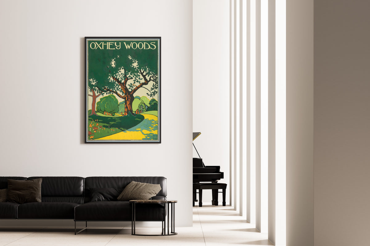 Edward McKnight Kauffer — Oxhey Woods | Vintage Poster Print