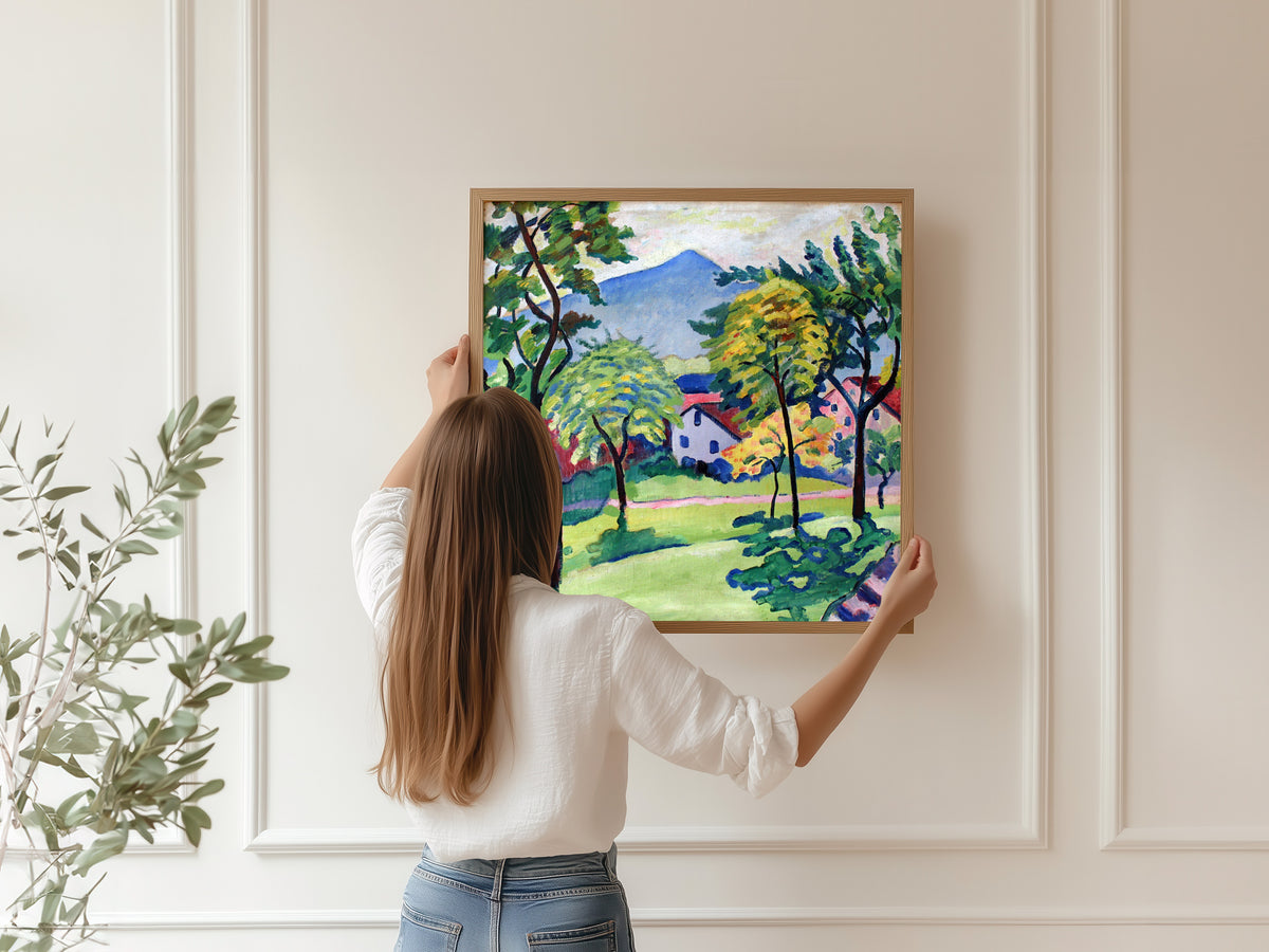 August Macke — Tegernsee Landscape | Expressionist Fine Art Print