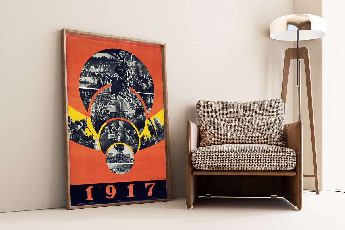 Yakov Guminer — 1917 | Soviet Constructivist Poster Print