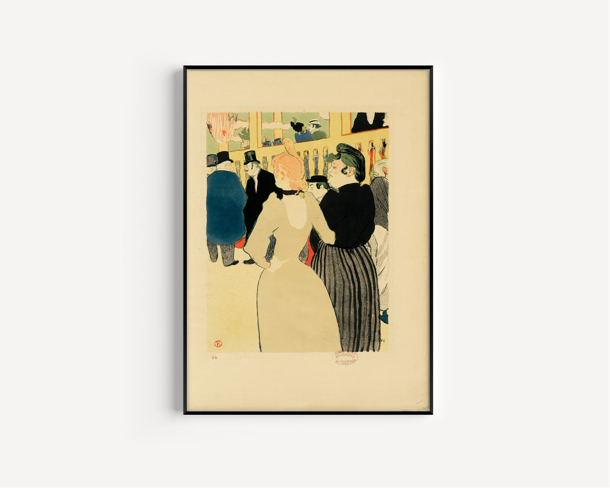 Henri de Toulouse-Lautrec — At the Moulin Rouge, La Goulue and Her Sister | Lithograph Print