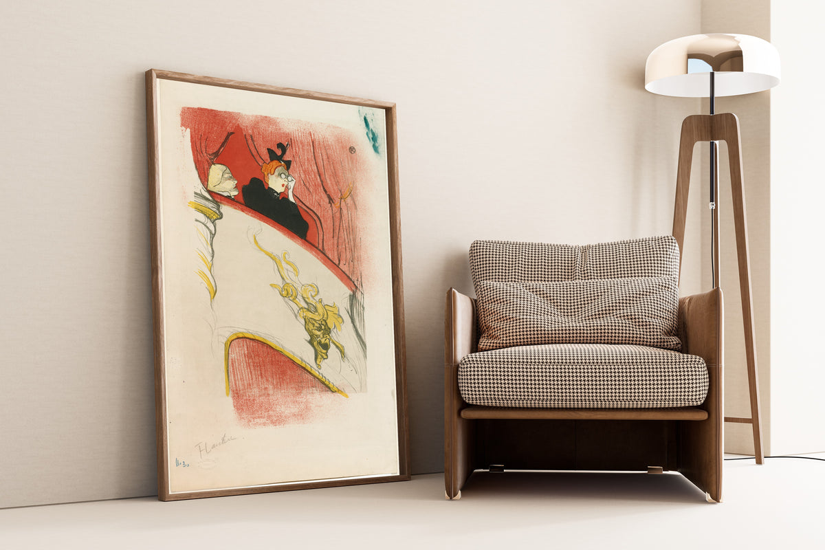 Henri de Toulouse-Lautrec — The Loge with the Gilded Mask | Lithograph Print
