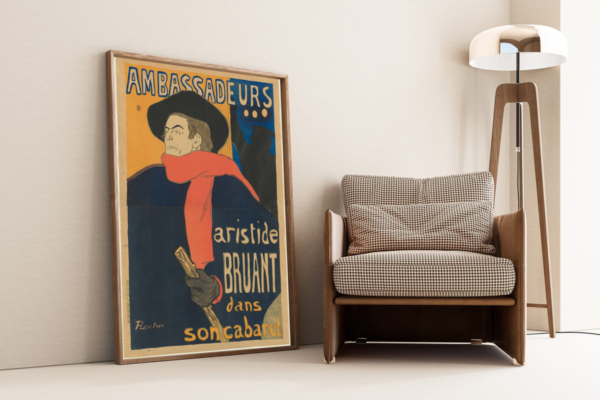 Henri de Toulouse-Lautrec — Ambassadeurs: Aristide Bruant | Vintage Poster Print