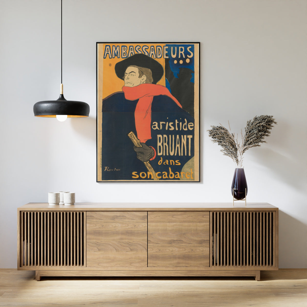 Henri de Toulouse-Lautrec — Ambassadeurs: Aristide Bruant | Vintage Poster Print