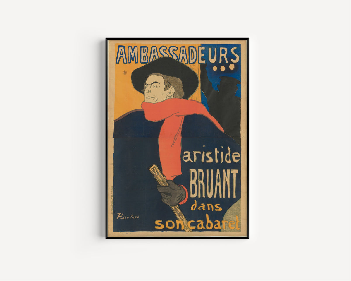 Henri de Toulouse-Lautrec — Ambassadeurs: Aristide Bruant | Vintage Poster Print