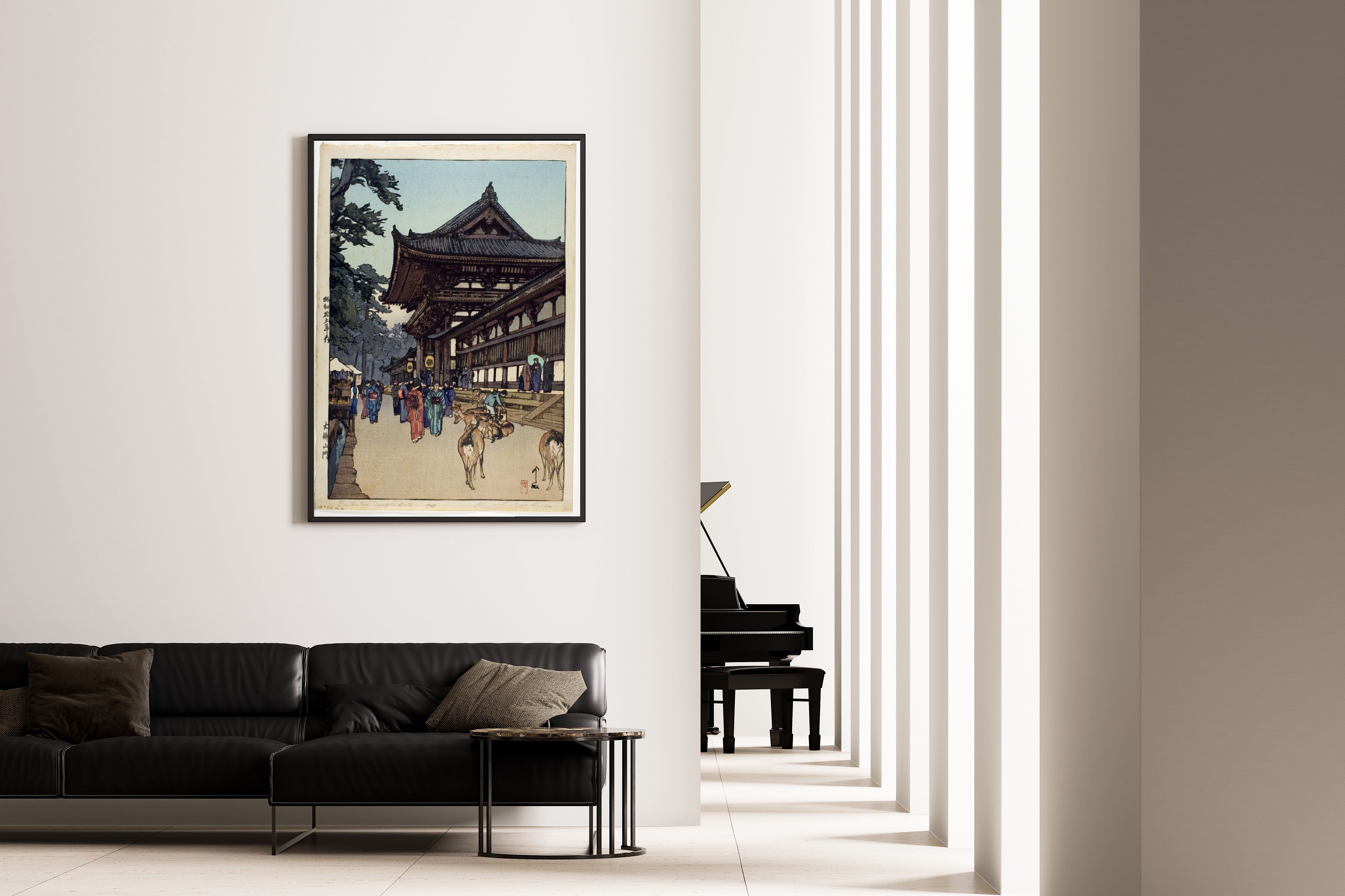Hiroshi Yoshida — Daibutsu Temple Gate | Japanese Woodblock Print (Shin Hanga)