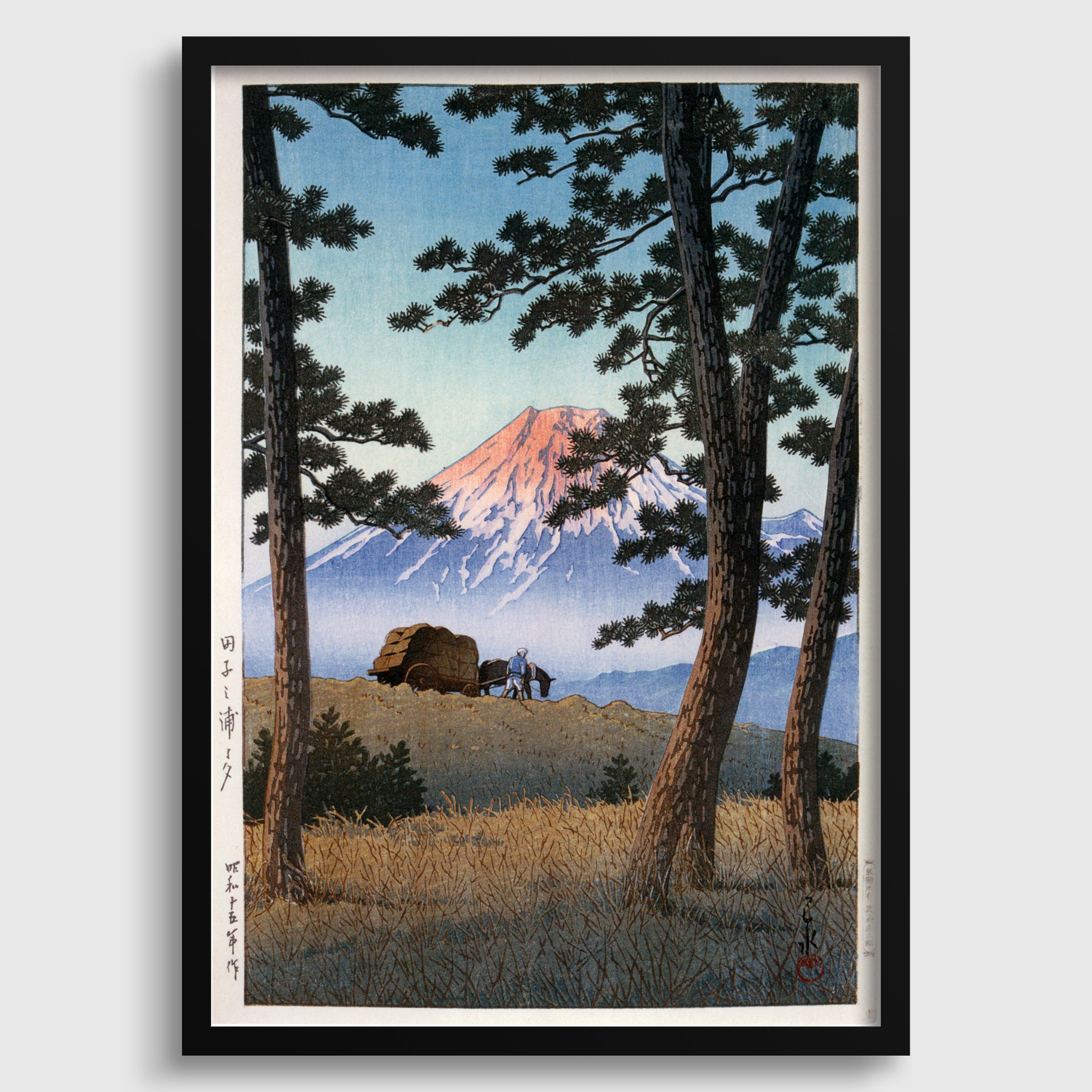 Kawase Hasui Fuji Mountain Print: Vintage Japanese Woodblock Art