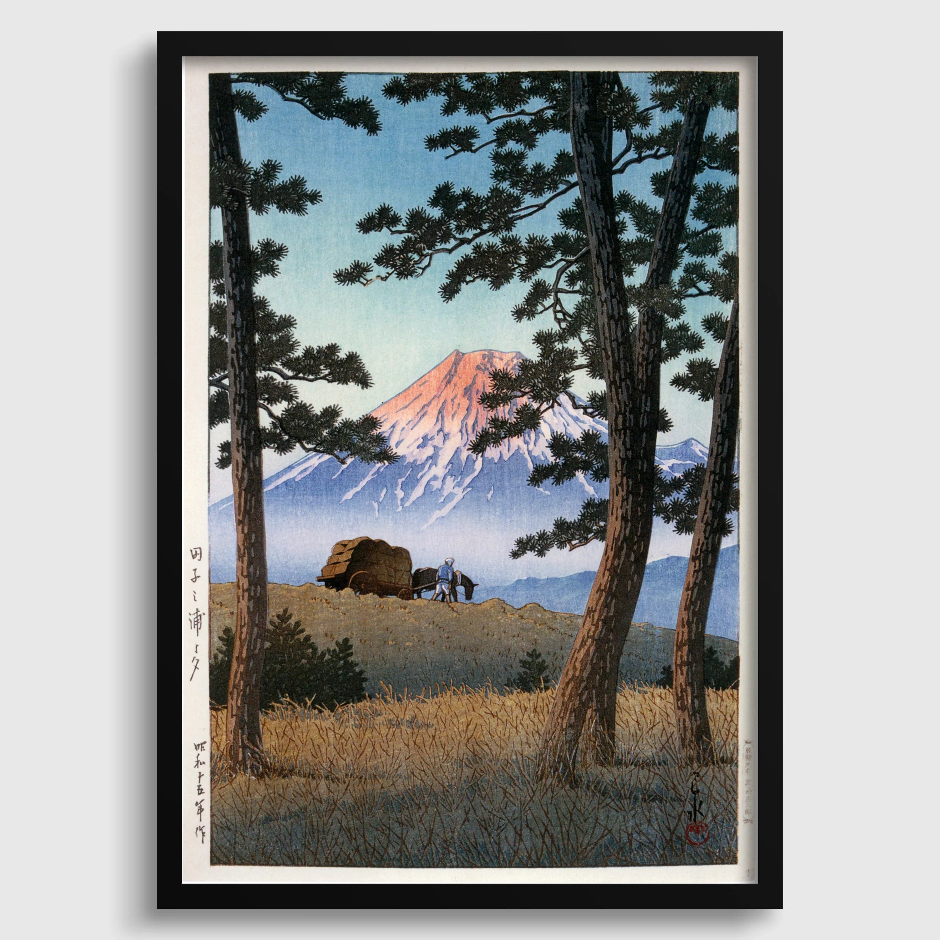 Kawase Hasui Fuji Mountain Print: Vintage Japanese Woodblock Art