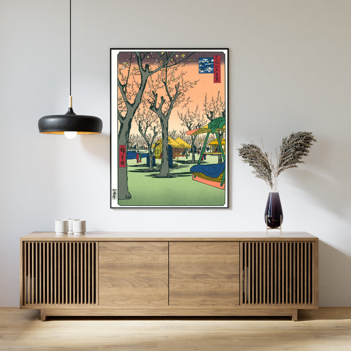 Utagawa Hiroshige — 100 Views of Edo: Plum Garden at Kamata | Japanese Woodblock Print (Ukiyo-e)