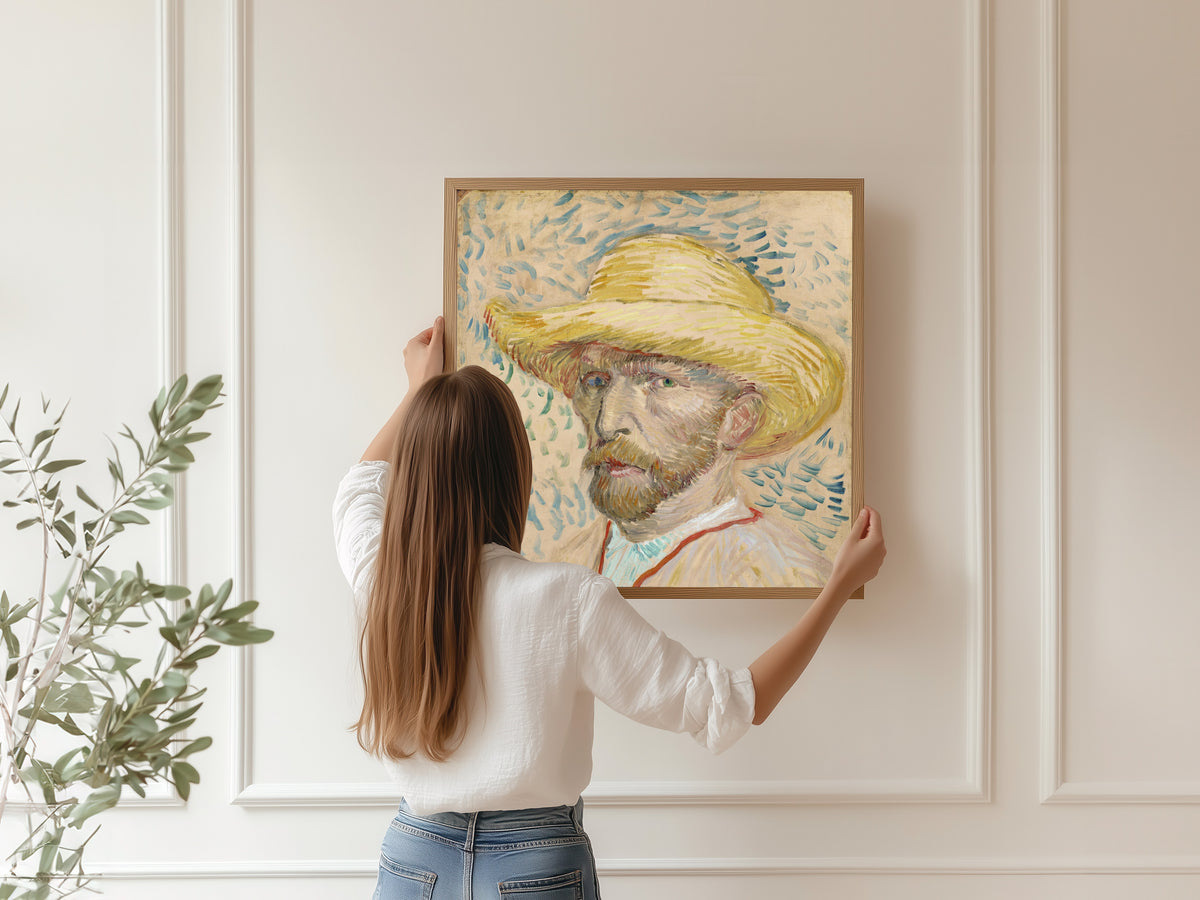 Vincent van Gogh — Self-Portrait with Straw Hat | Fine Art Print