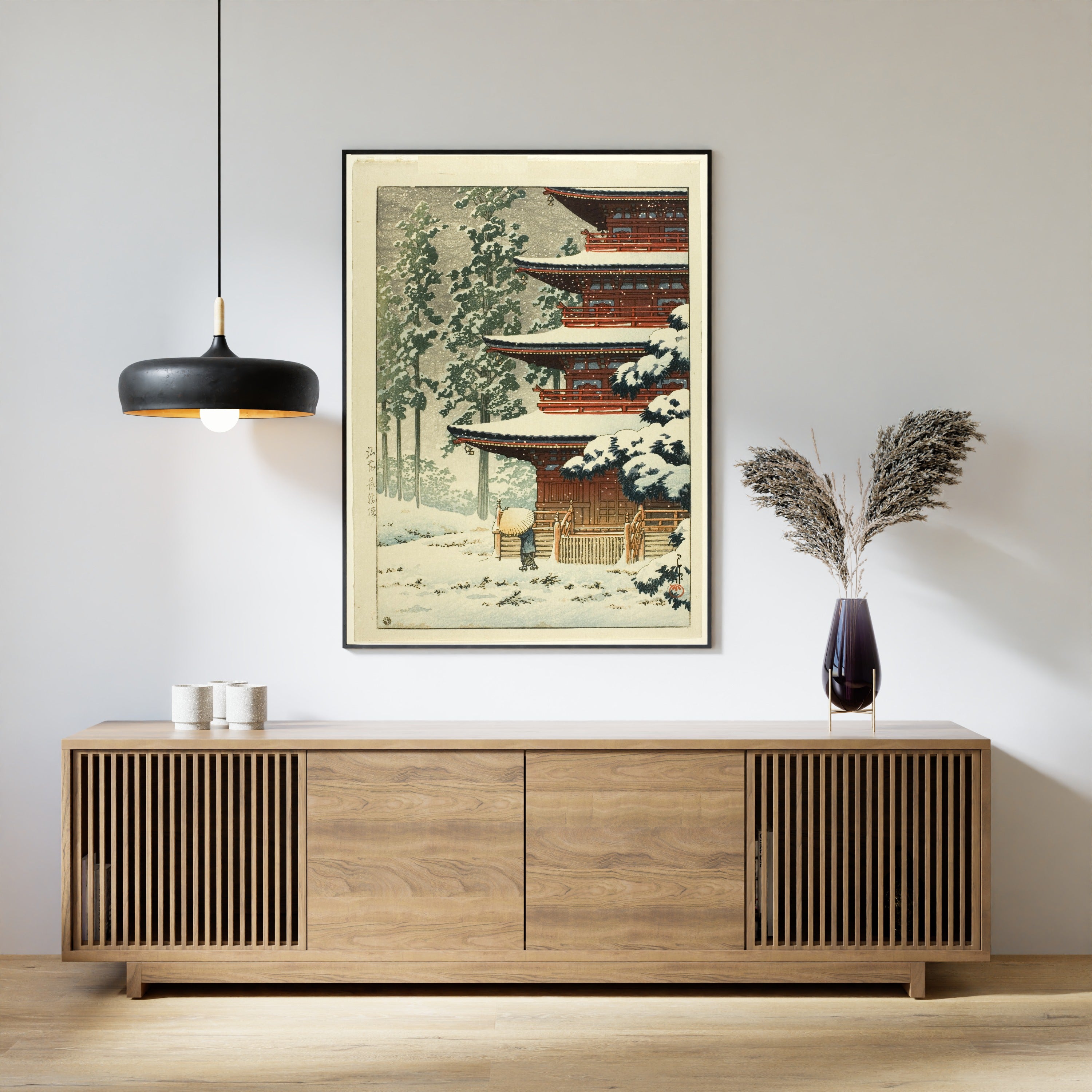Kawase Hasui — Saishoin Temple, Hirosaki | Japanese Woodblock Print (Shin Hanga)