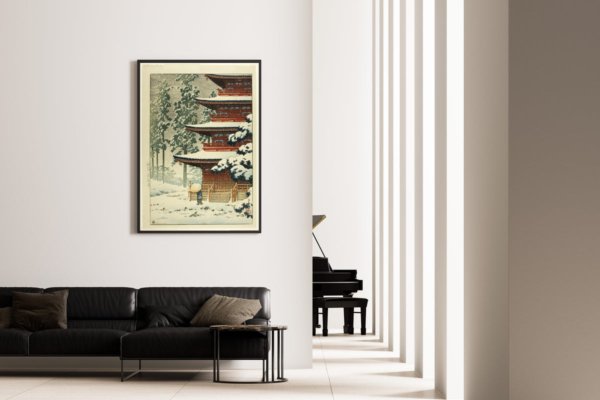 Kawase Hasui — Saishoin Temple, Hirosaki | Japanese Woodblock Print (Shin Hanga)