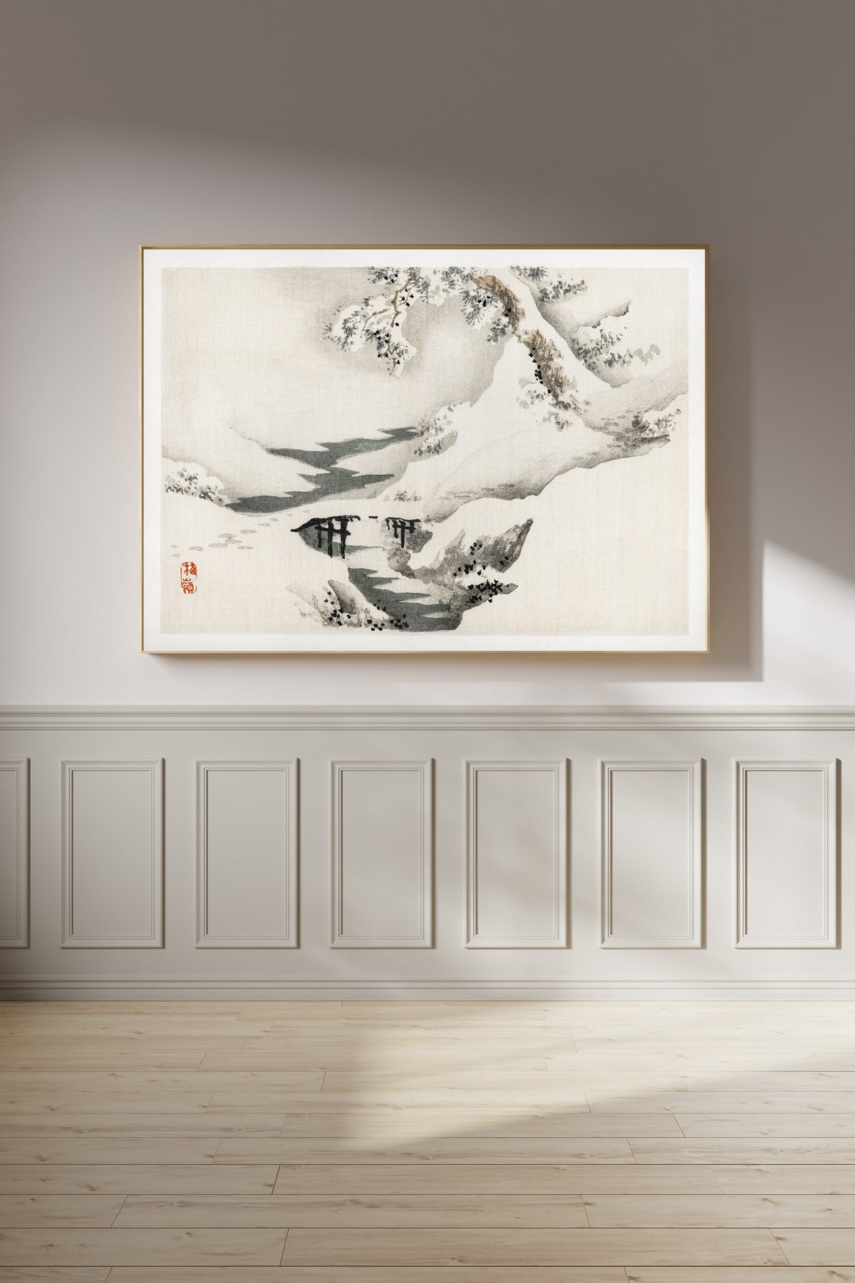 Kōno Bairei — Snowscape | Japanese Woodblock Print
