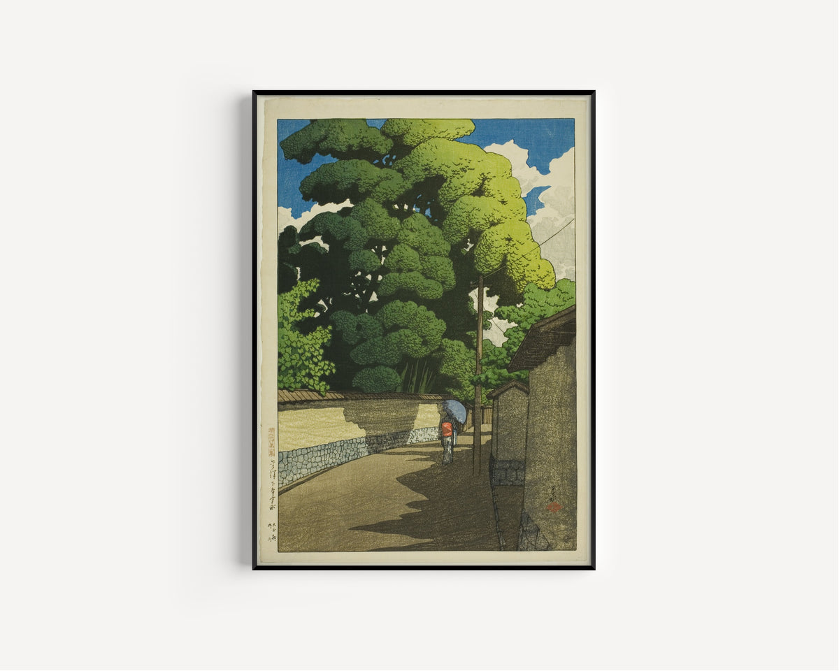 Kawase Hasui — Shimohonda-machi, Kanazawa | Japanese Woodblock Print (Shin Hanga)