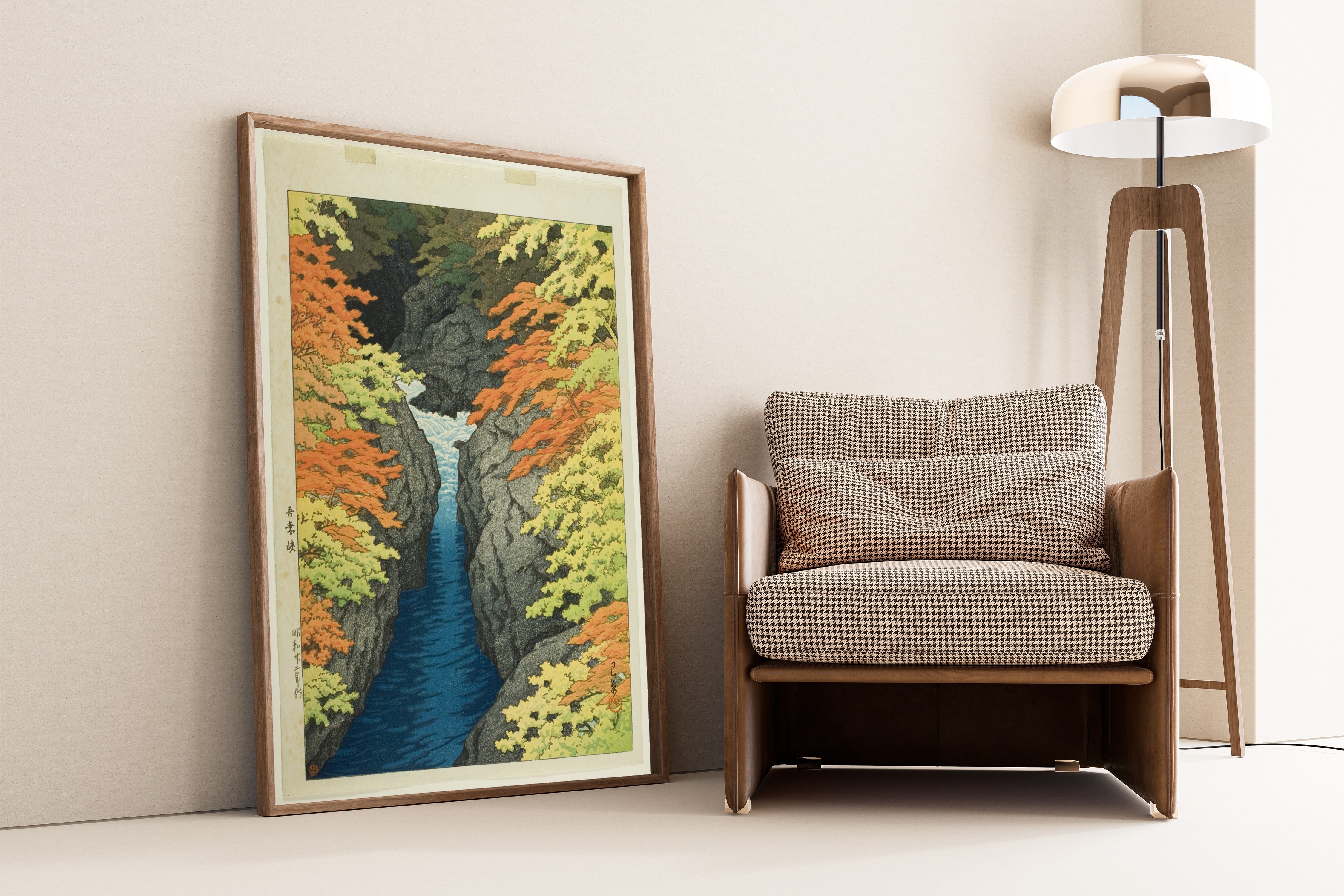 Kawase Hasui — Azuma Gorge | Japanese Woodblock Print (Shin Hanga)