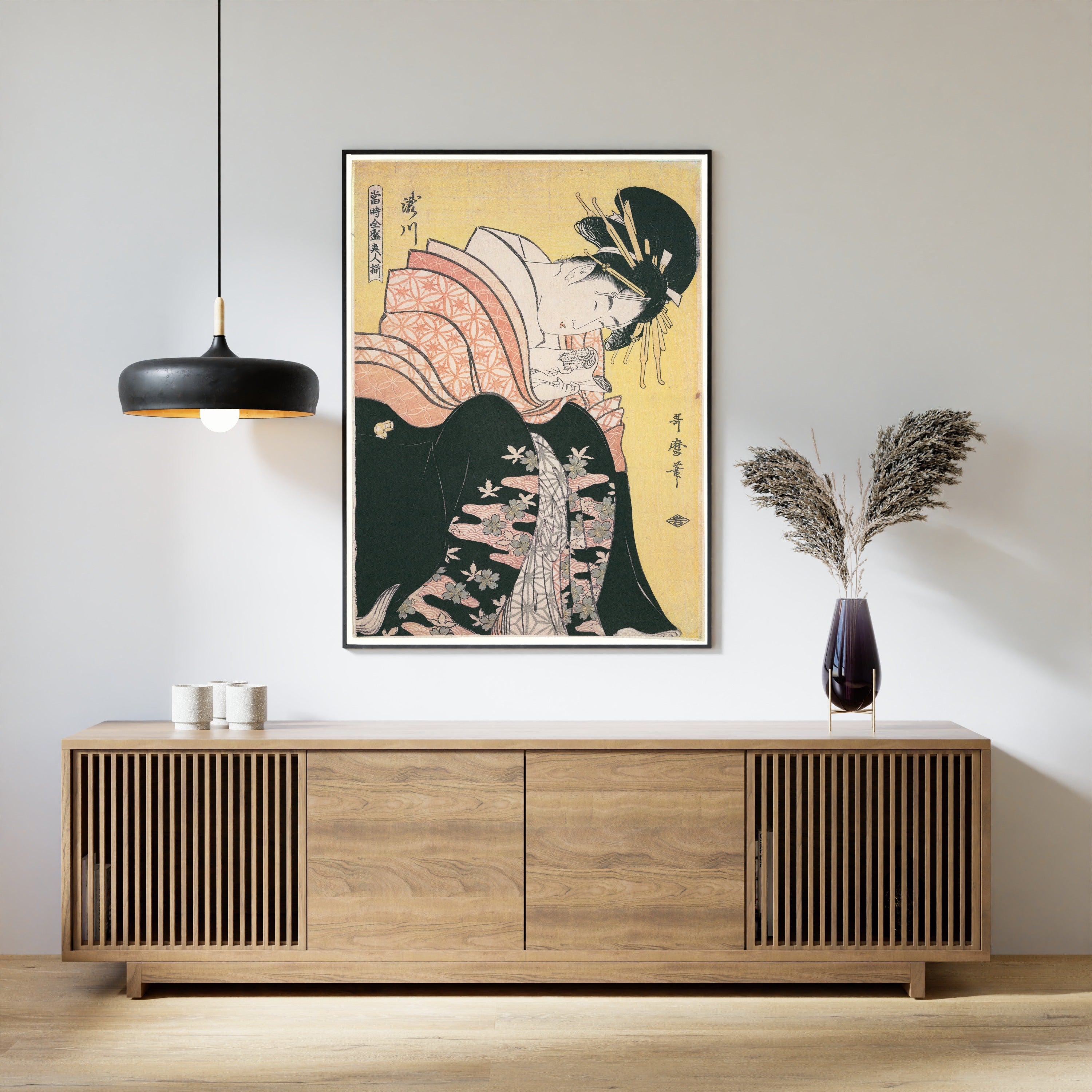 Kitagawa Utamaro — Takigawa | Japanese Woodblock Print (Ukiyo-e)