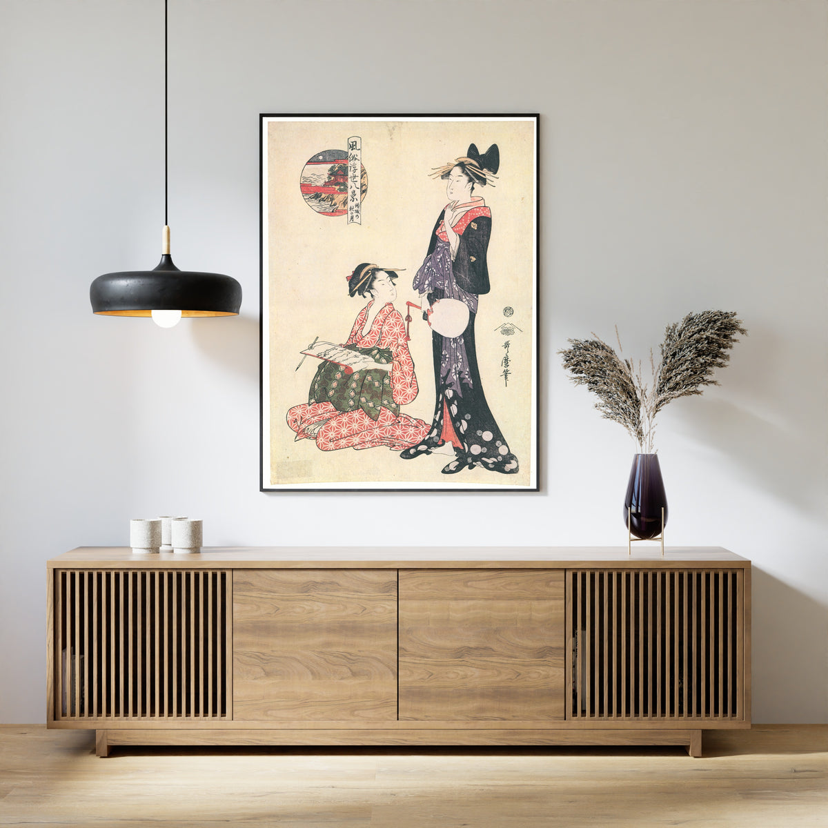 Kitagawa Utamaro — Autumn Moon of the Courtesan, from Eight Fashionable Views | Japanese Woodblock Print (Ukiyo-e)