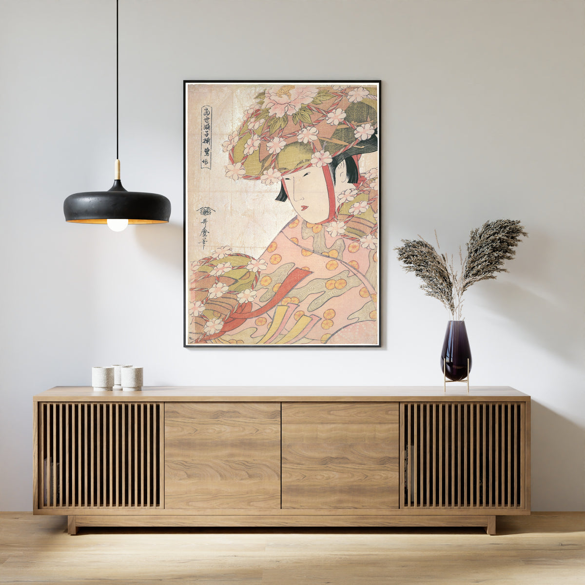 Kitagawa Utamaro — Heron Maiden, Sagi Musume | Japanese Woodblock Print (Ukiyo-e)