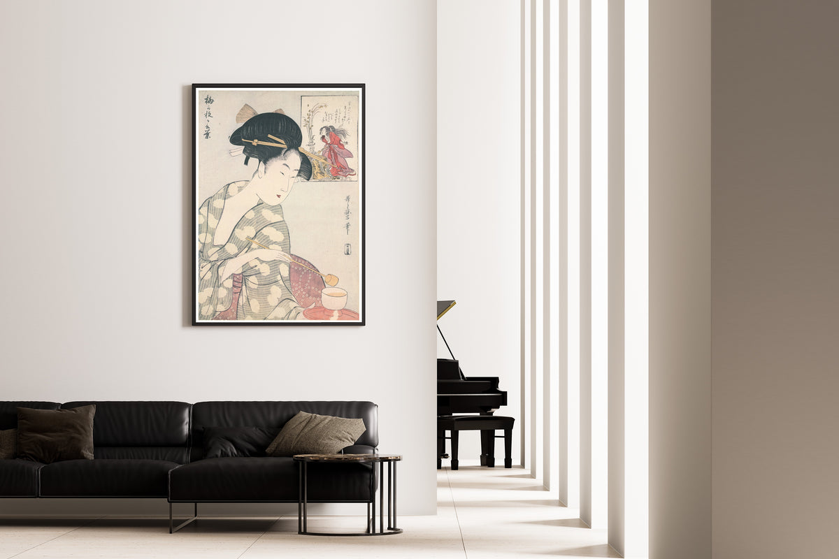 Kitagawa Utamaro — Umegae's Words | Japanese Woodblock Print (Ukiyo-e)