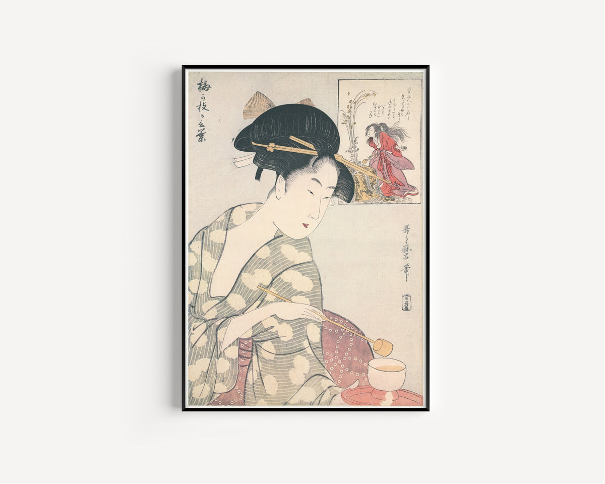 Kitagawa Utamaro — Umegae's Words | Japanese Woodblock Print (Ukiyo-e)