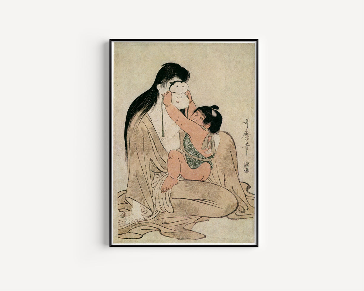 Kitagawa Utamaro — Yamauba and Kintaro | Japanese Woodblock Print (Ukiyo-e)