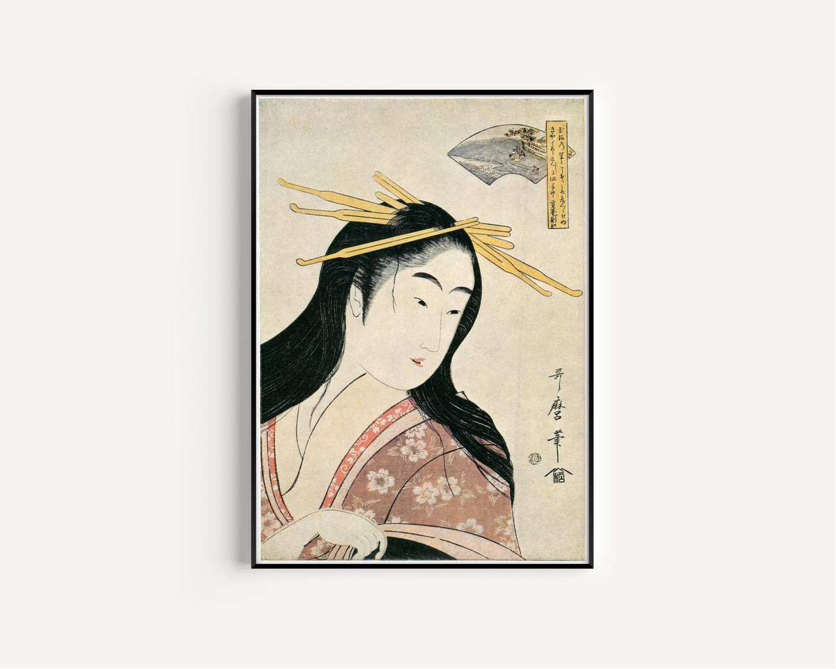 Kitagawa Utamaro — Chofu Jewel River, from Six Jewel Rivers | Japanese Woodblock Print (Ukiyo-e)