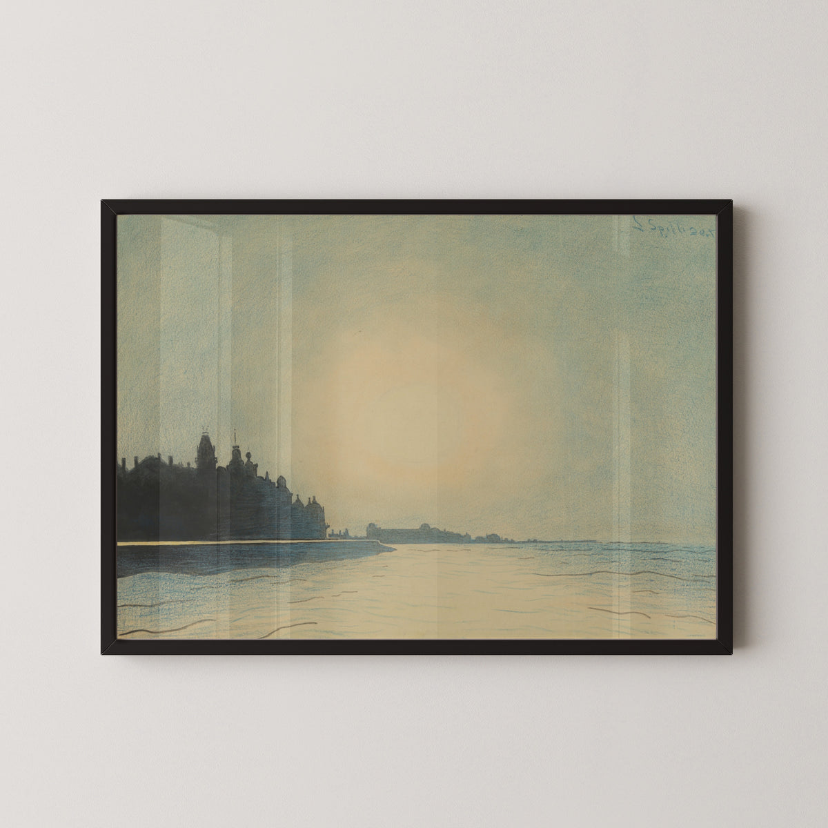 Léon Spilliaert — The Seawall of Ostend Seen from the Pier | Symbolist Art Print