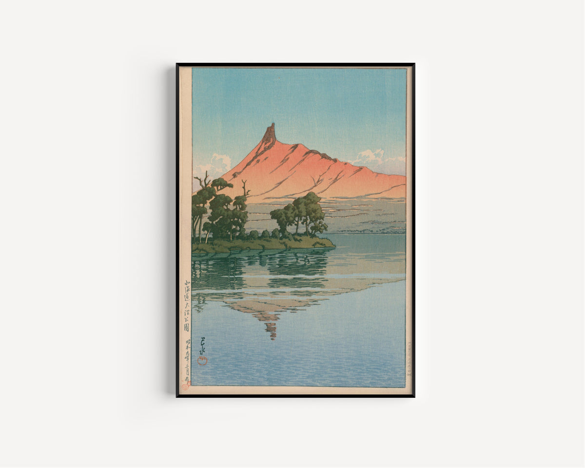 Kawase Hasui — Onuma Park, Hokkaido | Japanese Woodblock Print (Shin Hanga)