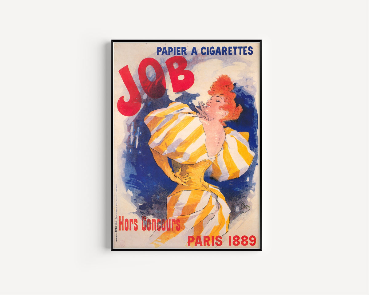 Jules Chéret — Job, Papier à cigarettes, Paris 1889 | Vintage Poster Print