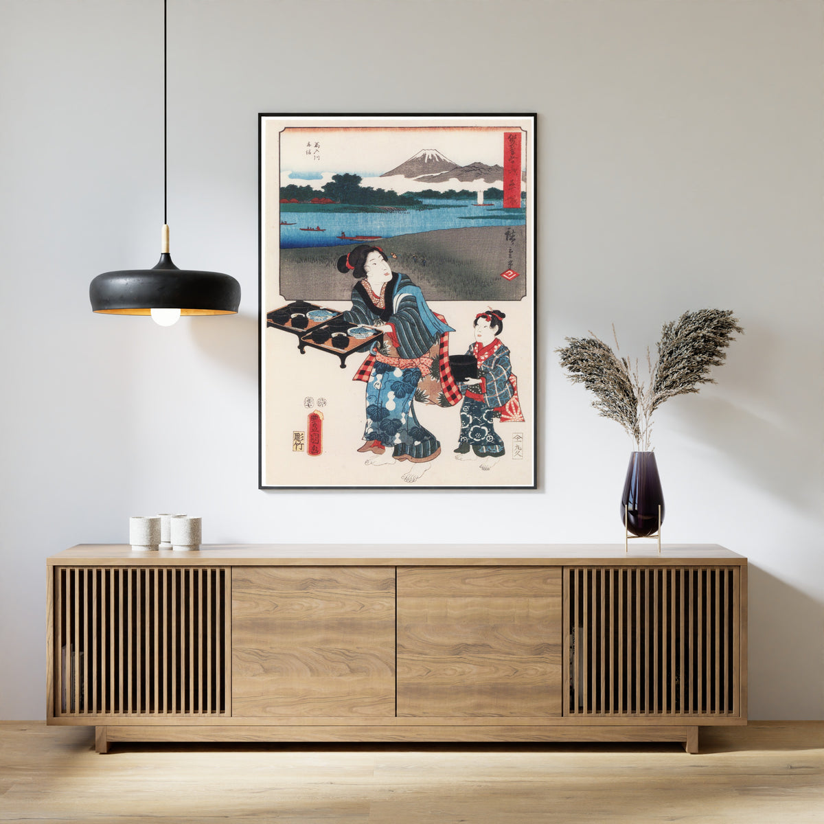 Utagawa Hiroshige & Utagawa Kunisada — Fifty-three Stations by Two Brushes: Hiratsuka | Japanese Woodblock Print (Ukiyo-e)