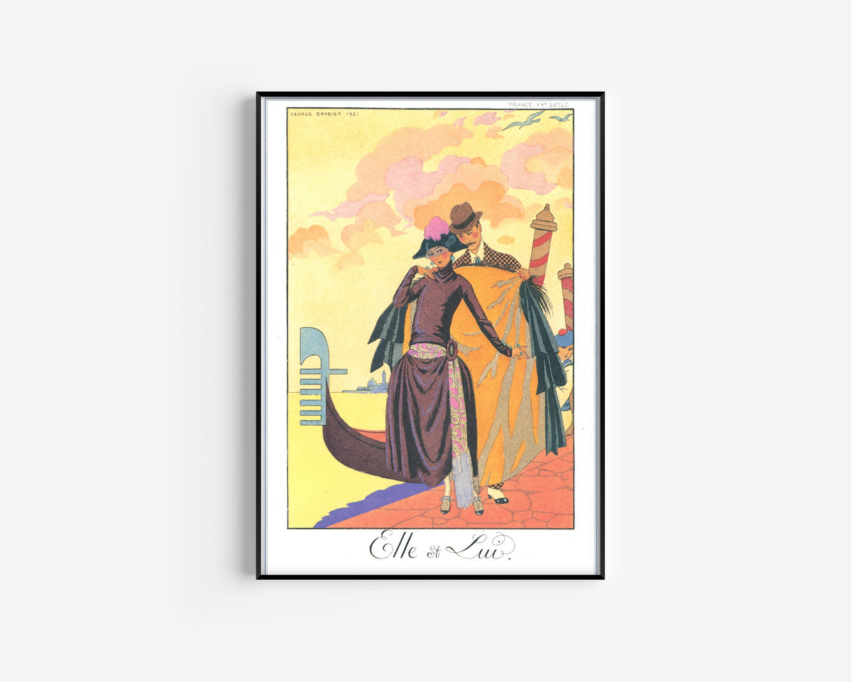 George Barbier — Elle et Lui | Art Deco Fashion Print