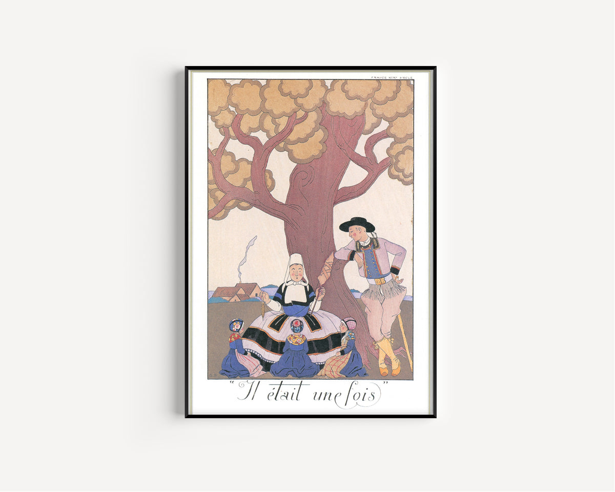 George Barbier — Il était une fois | Art Deco Fashion Print