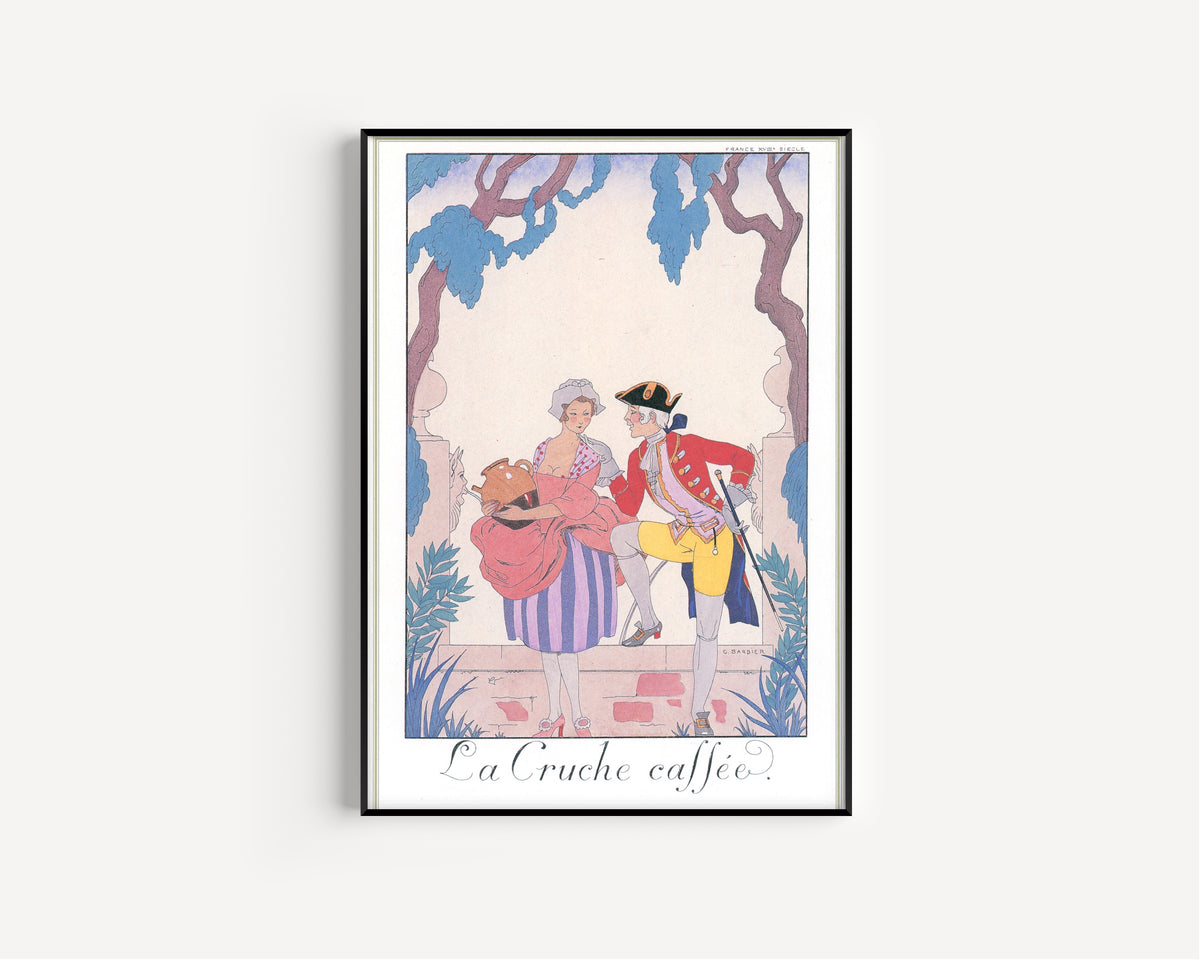 George Barbier — La Cruche cassée | Art Deco Fashion Print
