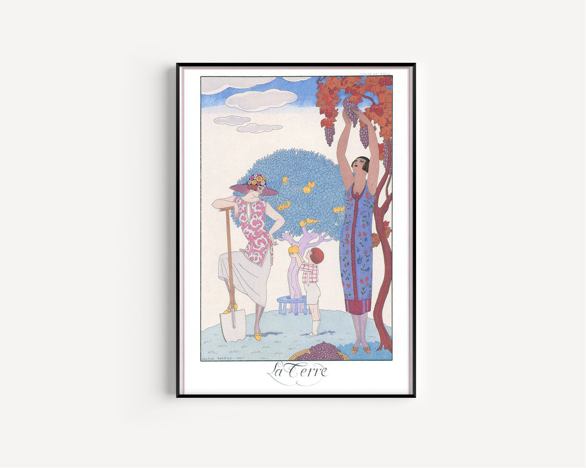 George Barbier — La Terre | Art Deco Fashion Print