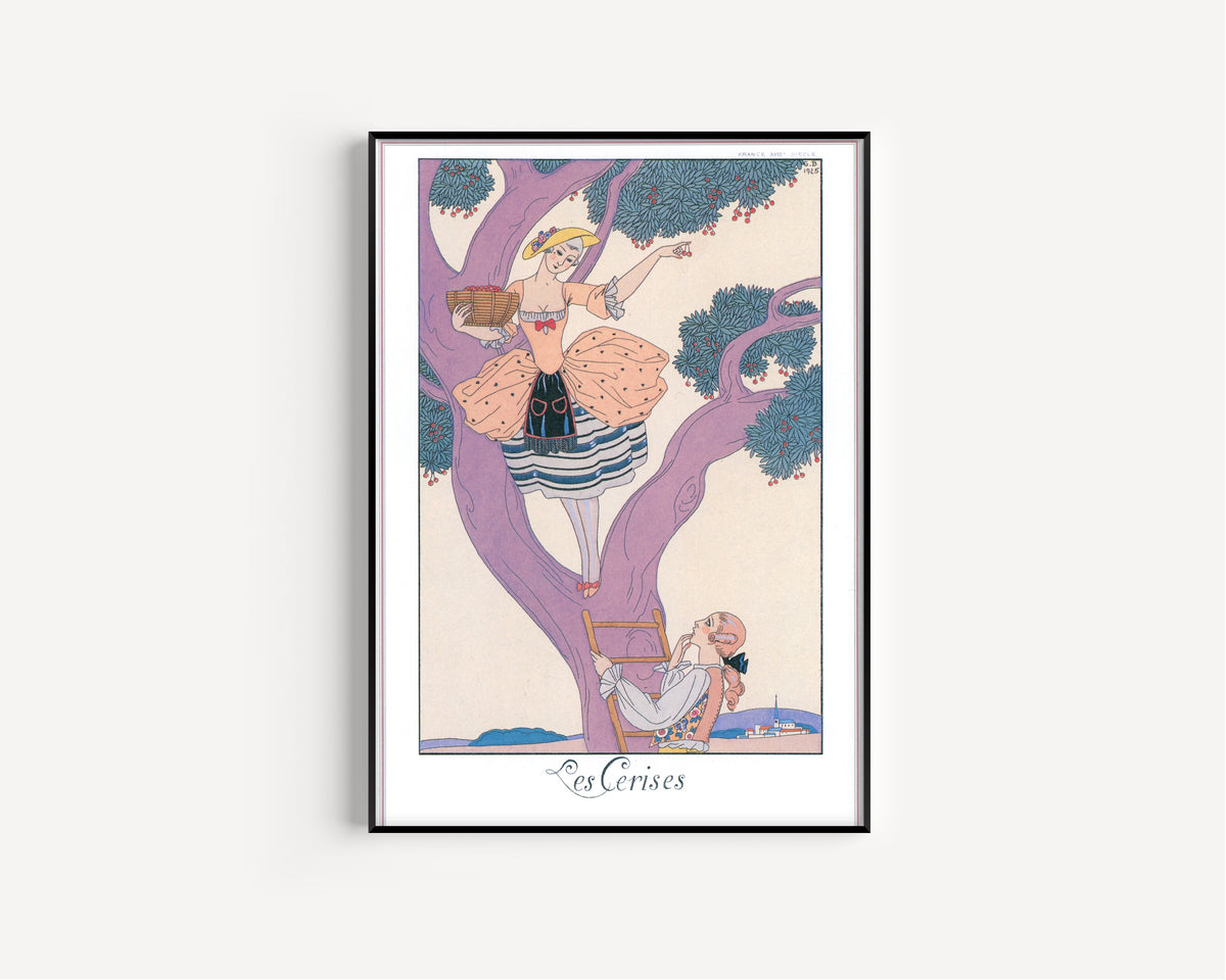 George Barbier — Les Cerises | Art Deco Fashion Print