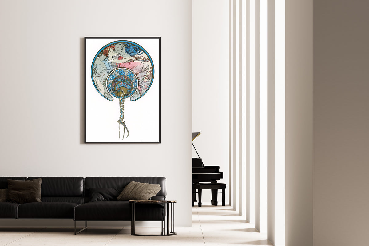Alphonse Mucha — The Passing Wind Takes Youth Away | Art Nouveau Print