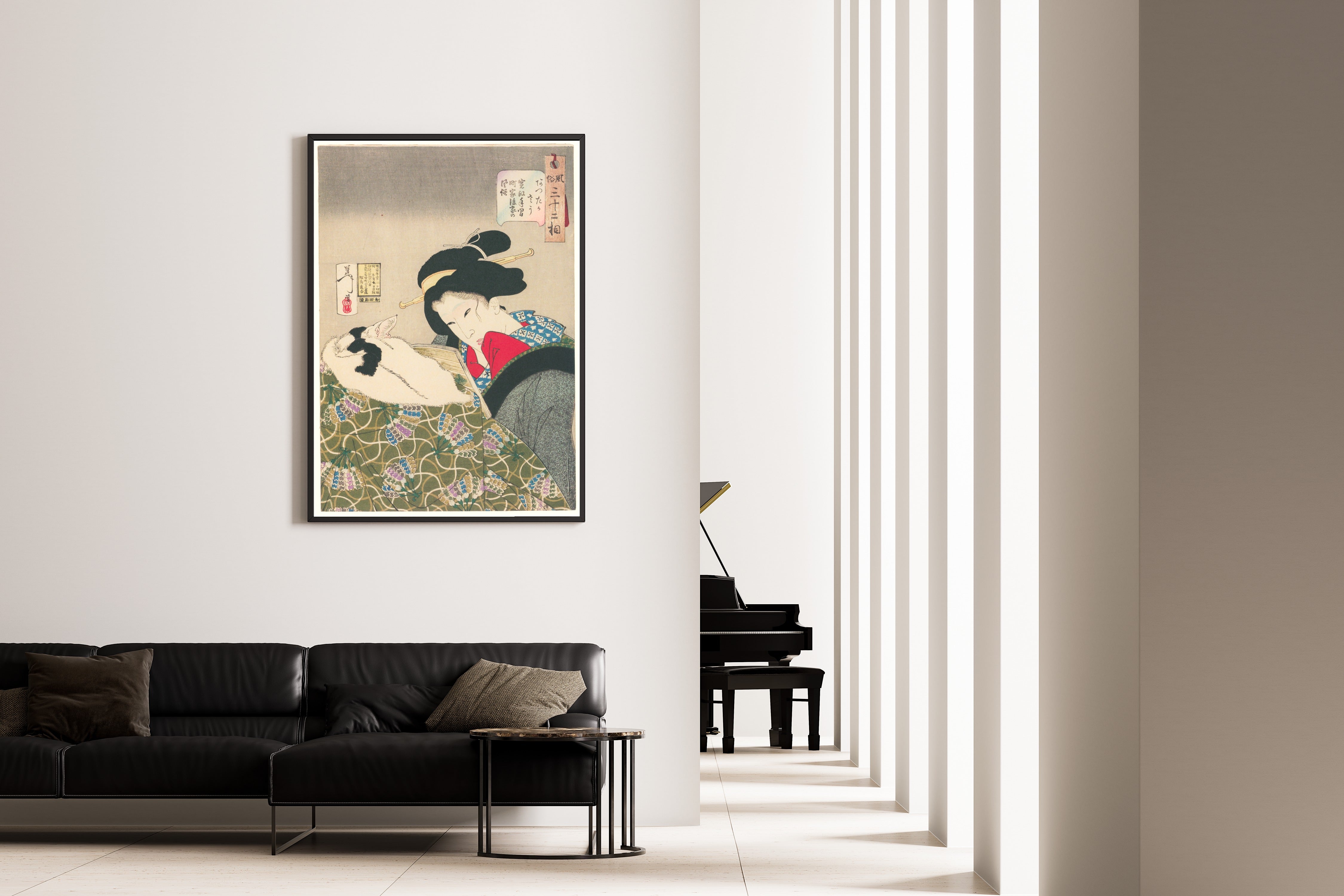 Tsukioka Yoshitoshi — Looks Warm | Japanese Woodblock Print (Ukiyo-e)