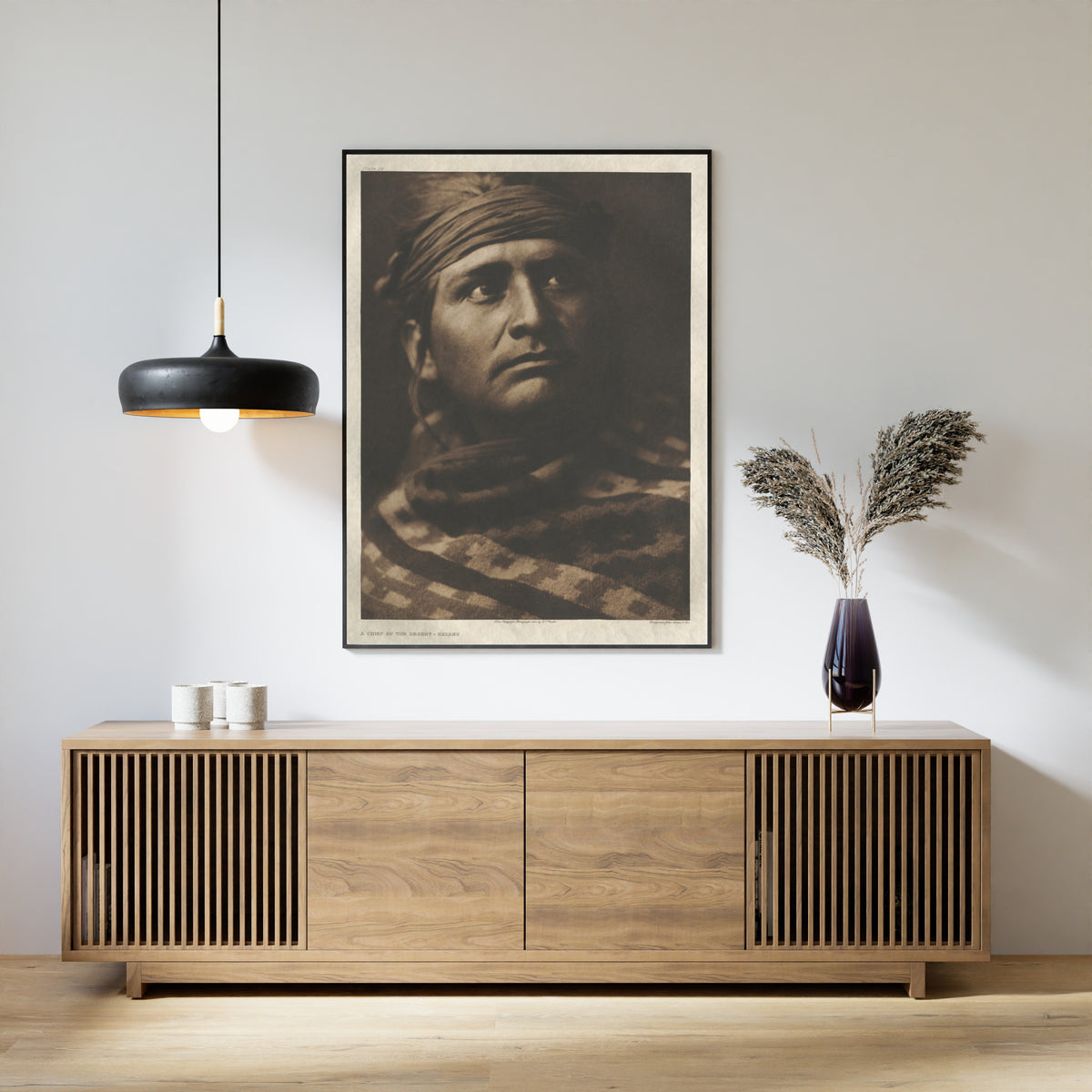 Edward S. Curtis — A Chief of the Desert – Navaho | Vintage Photograph Print