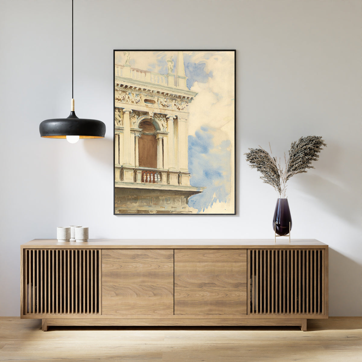 John Singer Sargent — A Corner of the Library in Venice | Fine Art Print