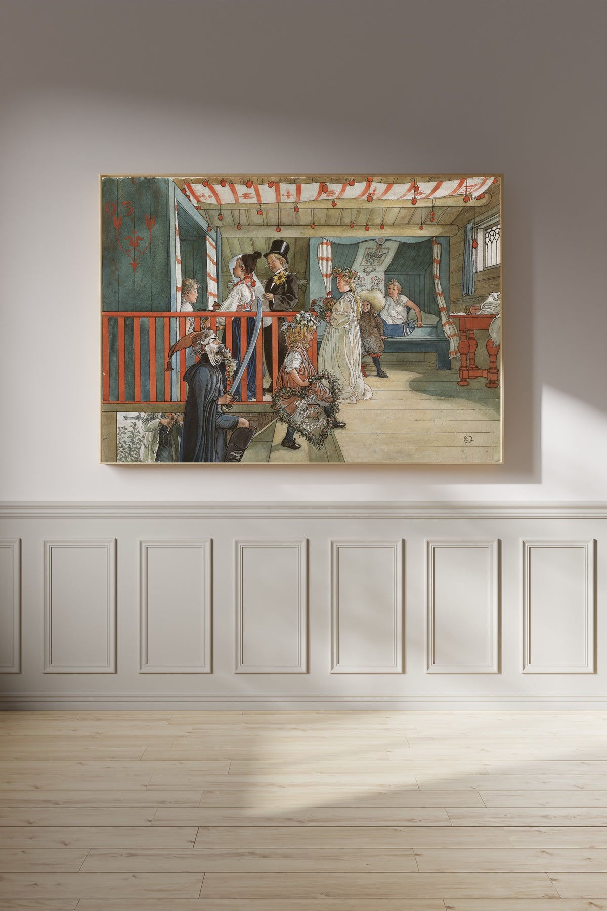 Carl Larsson — A Day of Celebration | Swedish Watercolour Print