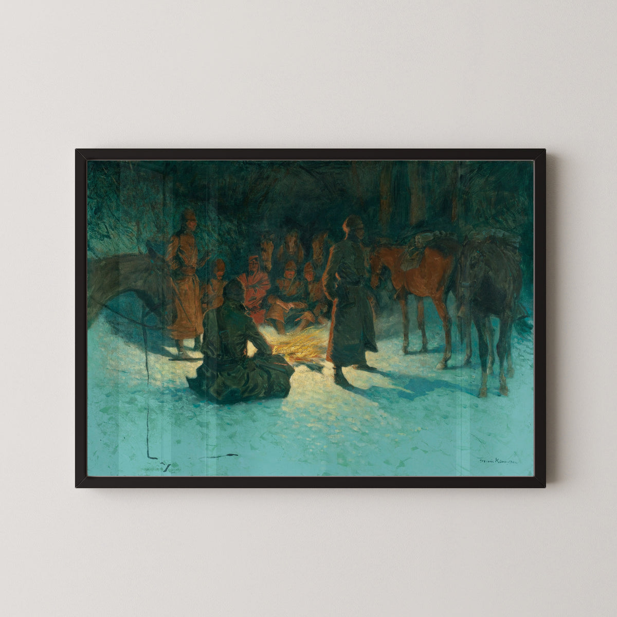 Frederic Remington — A Halt in the Wilderness | Western Art Print