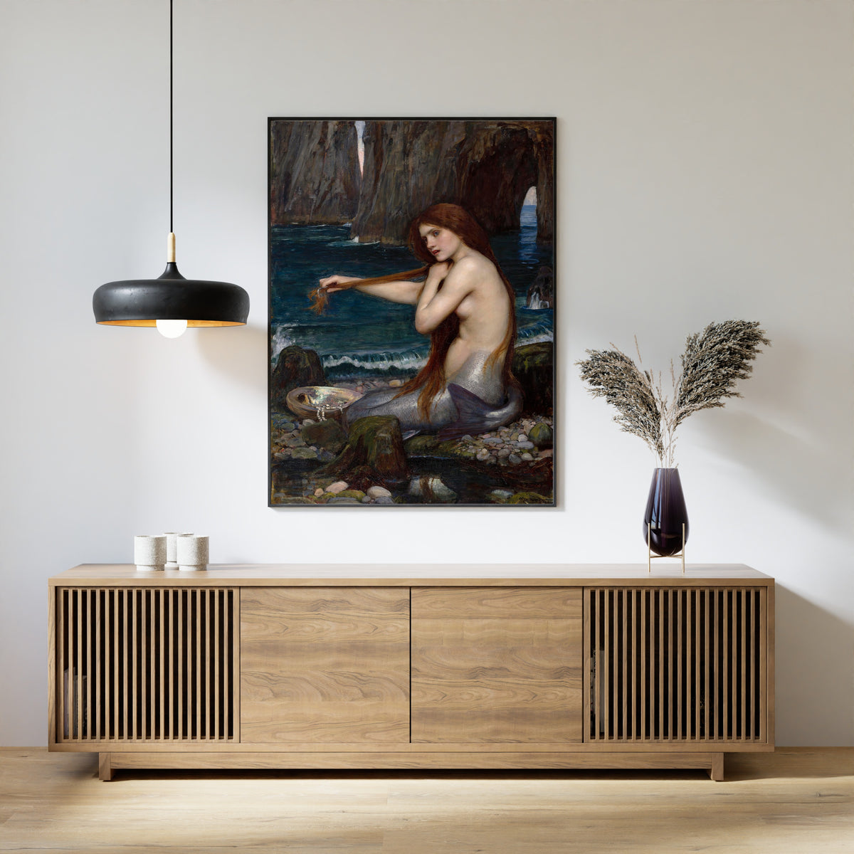 John William Waterhouse — A Mermaid | Pre-Raphaelite Art Print