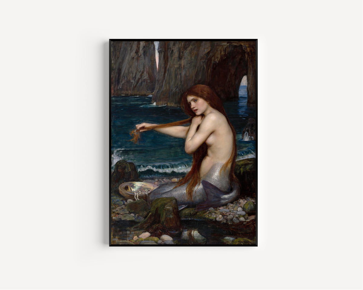 John William Waterhouse — A Mermaid | Pre-Raphaelite Art Print