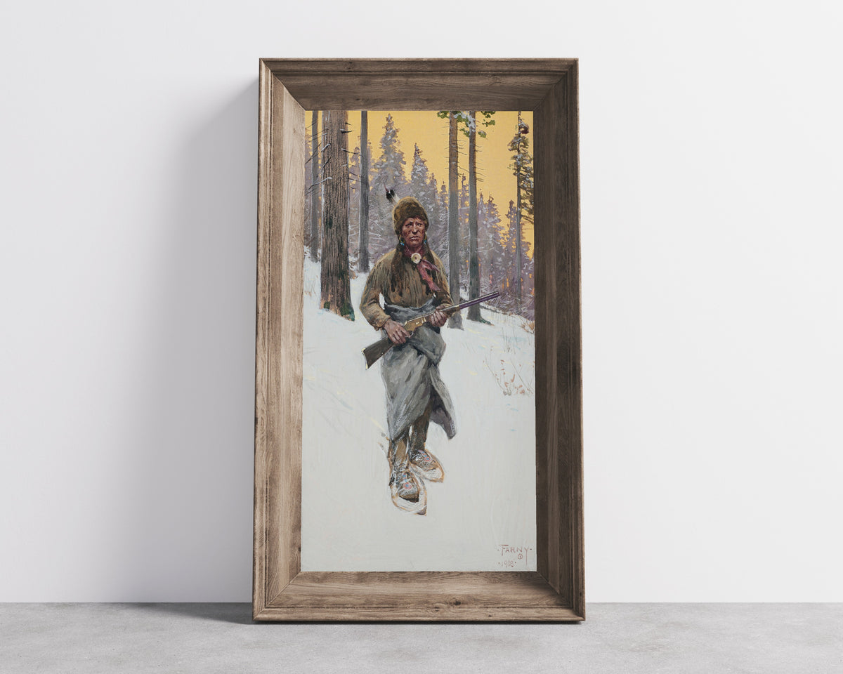 Henry Farny — A Moment of Suspense | Western Art Print