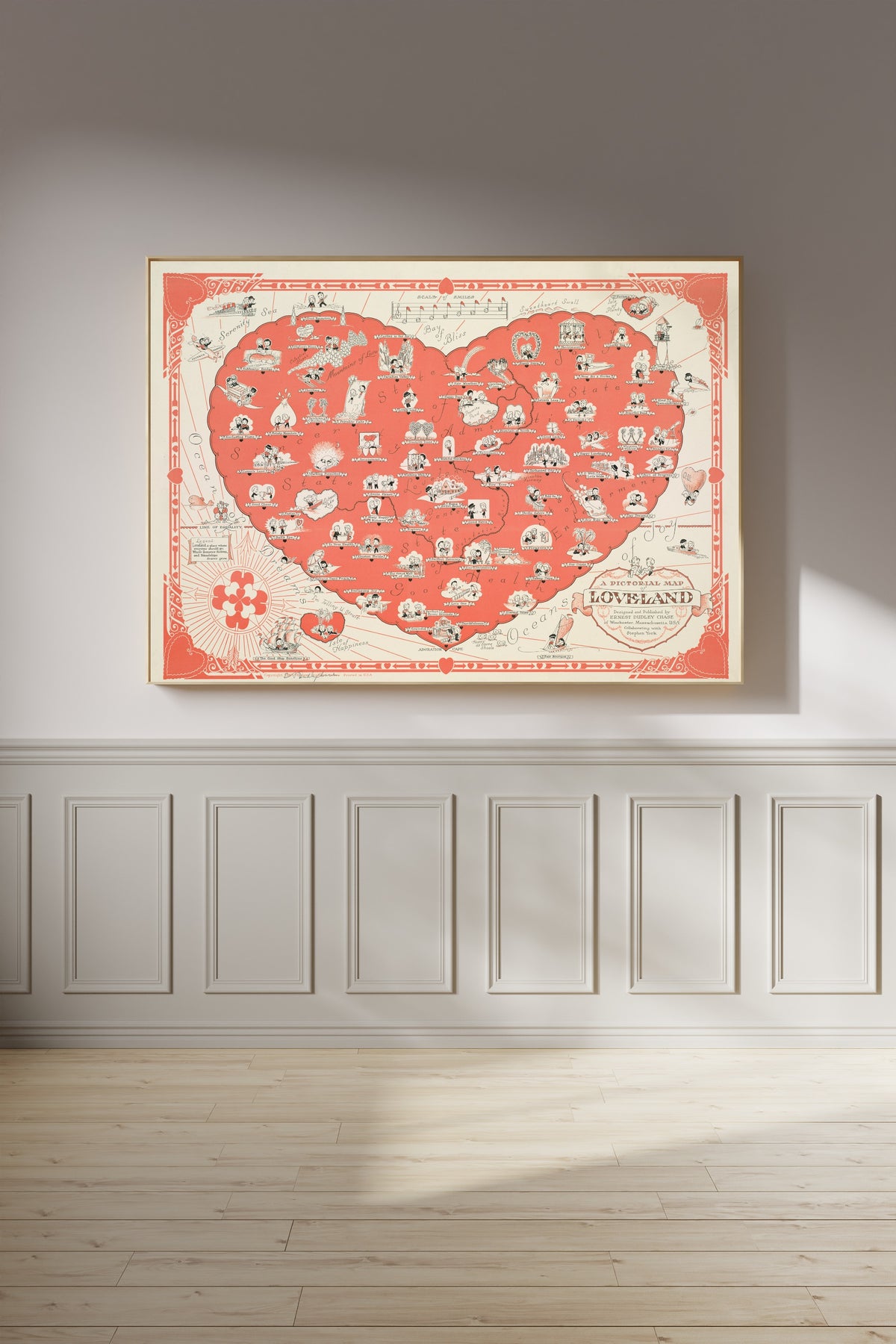 Ernest Dudley Chase — A Pictorial Map of Loveland | Vintage Pictorial Map Print