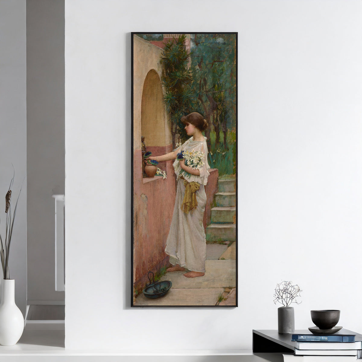 John William Waterhouse — A Roman Offering | Pre-Raphaelite Art Print