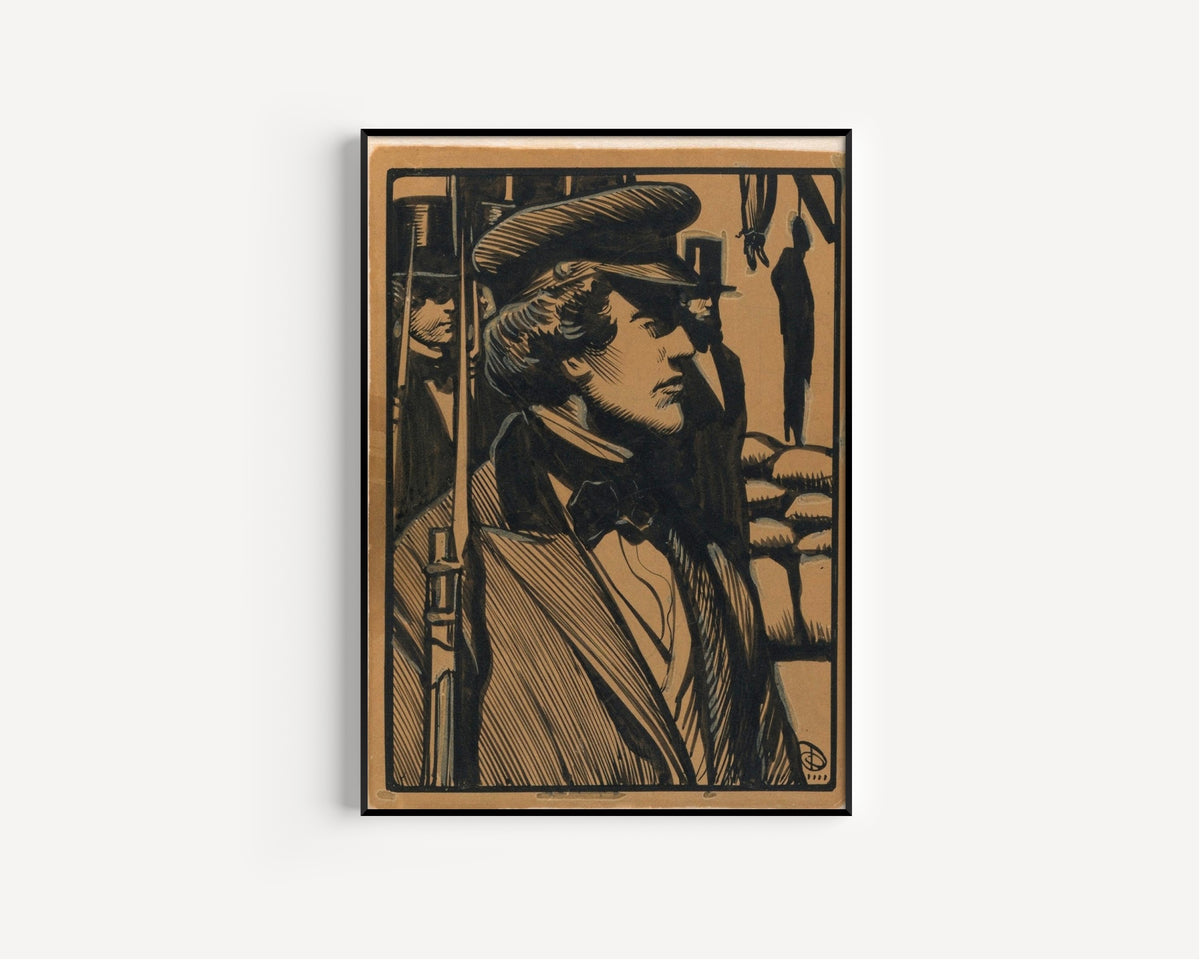 Maynard Dixon — A Scene of Execution | Illustration Print