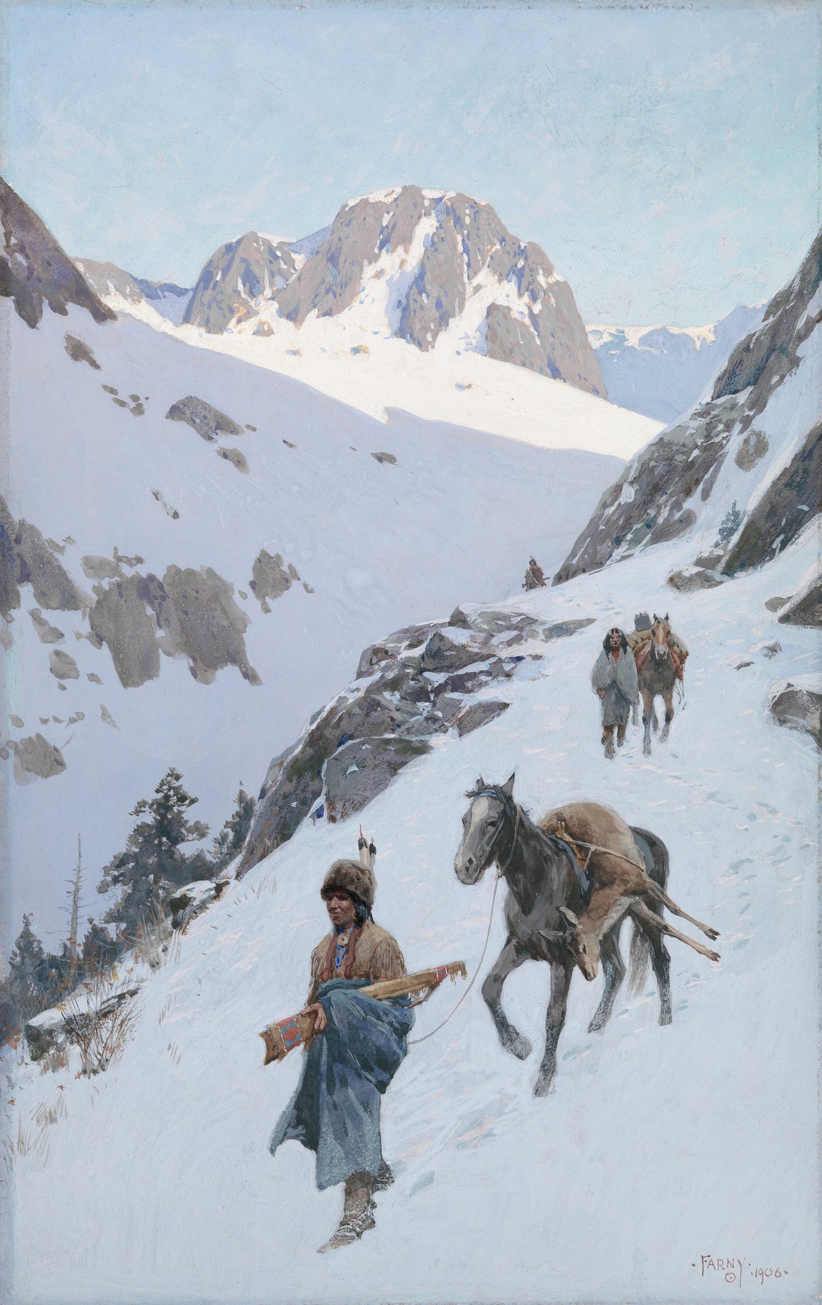 Henry Farny — A Successful Hunt | Western Art Print