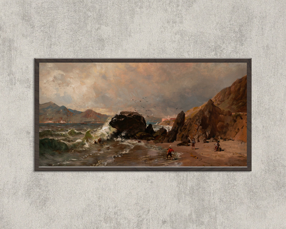 Thomas Hill — A View of Fort Point from Baker Beach, San Francisco | Landscape Fine Art Print
