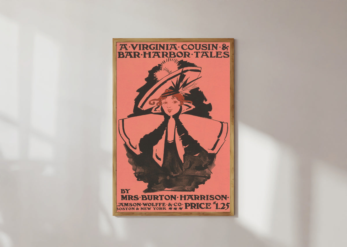 Ethel Reed — A Virginia Cousin and Bar Harbor Tales | Vintage Poster Print
